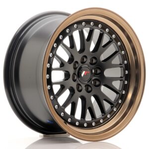 Колесный диск JR Wheels JR10 16x8 ET20 4x100/108 Matt Black w/ Bronze Lip JR10168142067BFZL