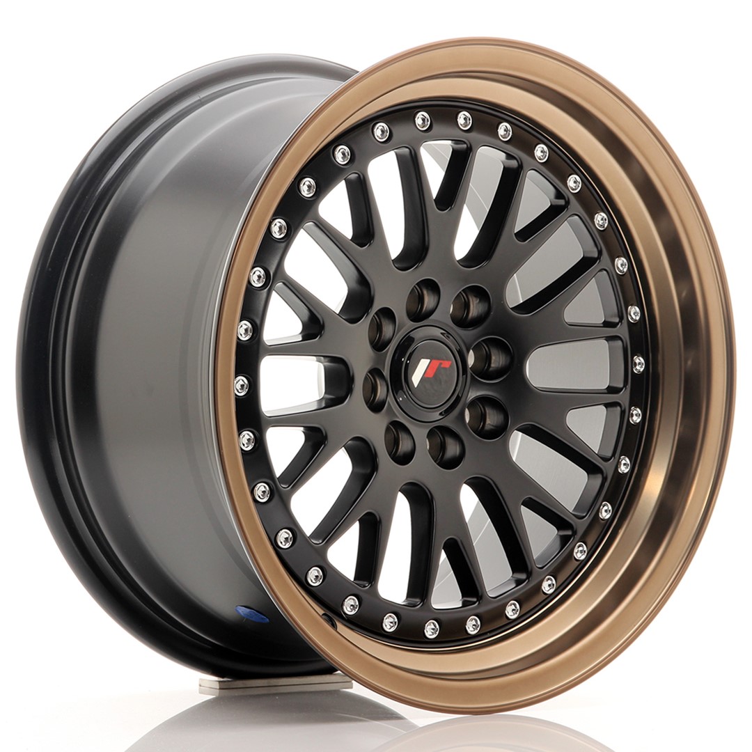 Колесный диск JR Wheels JR10 16x8 ET20 4x100/108 Matt Black w/ Bronze Lip JR10168142067BFZL