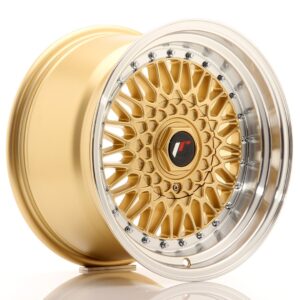 Колесный диск JR Wheels JR9 16x9 ET20 4x100/108 Gold w/ Machined Lip JR9169142074GD