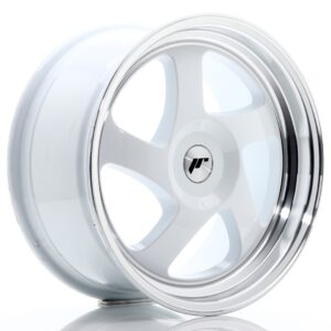 Колесный диск JR Wheels JR15 17x8 ET35 BLANK White w/ Machined Lip JR151780XX3574W