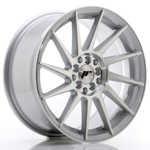 Колесный диск JR Wheels JR22 17x8 ET35 4x100/114 Silver Machined Face JR22178043573SM