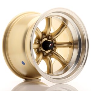 Колесный диск JR Wheels JR19 15x10,5 ET-32 4x100/114 Gold w/ Machined Lip JR19151054M3273GDL
