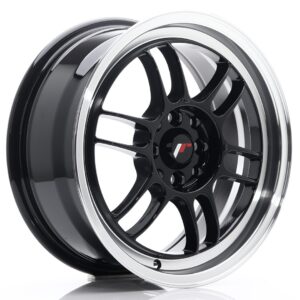 Колесный диск JR Wheels JR7 16x7 ET38 4x100/114 Gloss Black w/ Machined Lip JR7167043873GB