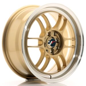 Колесный диск JR Wheels JR7 16x7 ET38 4x100/114 Gold w/ Machined Lip JR7167043873GD