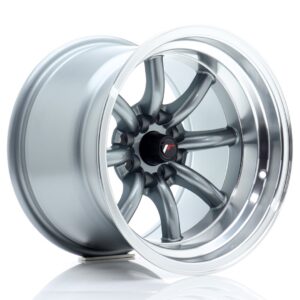 Колесный диск JR Wheels JR19 15x10,5 ET-32 4x100/114 Gun Metal w/ Machined Lip JR19151054M3273GML