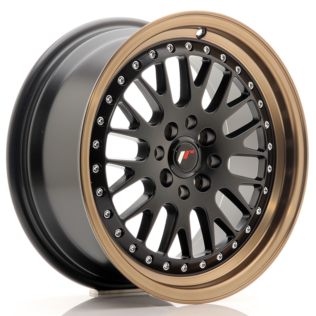 Колесный диск JR Wheels JR10 16x7 ET30 4x100/108 Matt Black w/ Bronze Lip JR10167143067BFZL