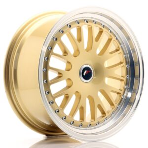 Колесный диск JR Wheels JR10 17x8 ET35 BLANK Gold w/ Machined Lip JR101780XX3574GD