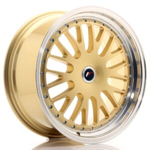 Колесный диск JR Wheels JR10 19x8,5 ET20-35 BLANK Gold w/ Machined Lip JR101985XX2074GD