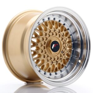 Колесный диск JR Wheels JR9 15x9 ET10 4x100/108 Gold w/ Machined Lip JR9159141074GD