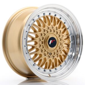 Колесный диск JR Wheels JR9 16x7,5 ET25 BLANK Gold w/ Machined Lip JR91675XX2574GD