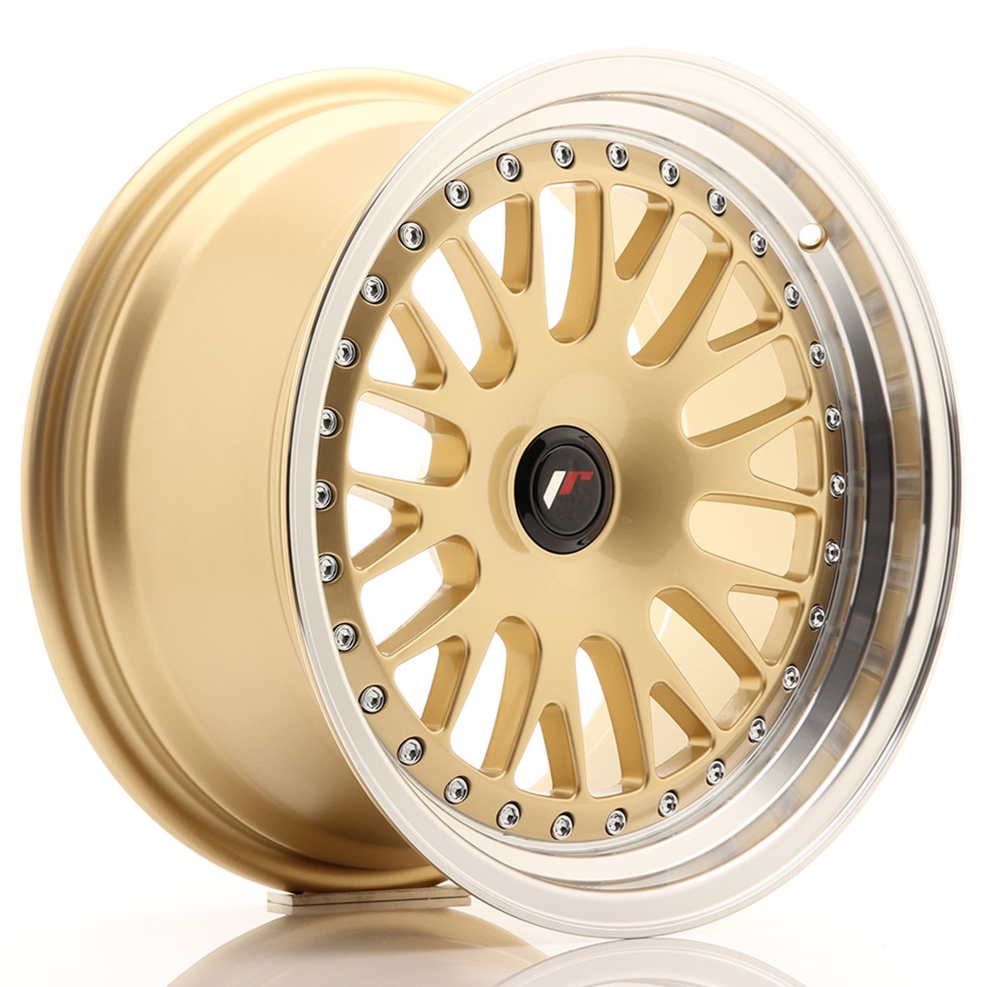 Колесный диск JR Wheels JR10 16x8 ET20 BLANK Gold w/ Machined Lip JR101680XX2067GD1