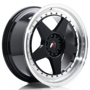 Колесный диск JR Wheels JR6 18x8,5 ET22 5x114,3/120 Gloss Black w/ Machined Lip JR61885MG2274GBL