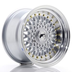Колесный диск JR Wheels JR9 15x9 ET10 BLANK Silver w/ Machined Lip JR91590XX41074S