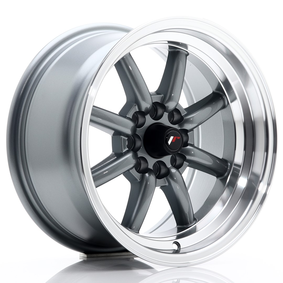 Колесный диск JR Wheels JR19 15x8 ET0 4x100/108 Gun Metal w/ Machined Lip JR19158140073GML