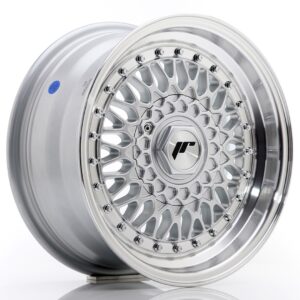Колесный диск JR Wheels JR9 15x7 ET20 4x100/108 Silver w/ Machined Lip+Silver Rivets JR9157142074SS