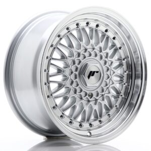 Колесный диск JR Wheels JR9 16x7,5 ET25 4x100/108 Silver w/ Machined Lip+Silver Rivets JR91675142574SS