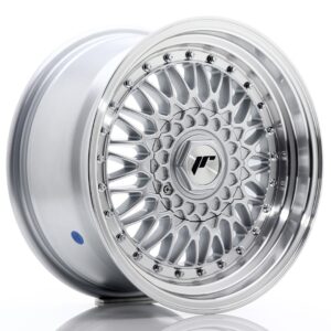 Колесный диск JR Wheels JR9 16x8 ET25 4x100/108 Silver w/ Machined Lip+Silver Rivets JR9168142574SS