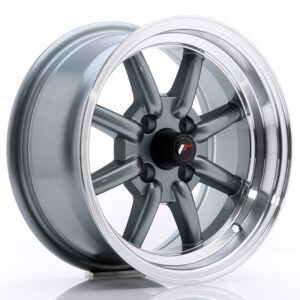 Колесный диск JR Wheels JR19 14x7 ET0 4x100 Gun Metal w/ Machined Lip JR1914704H0073GML