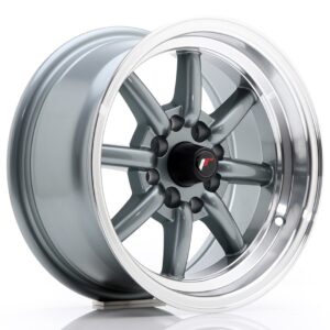 Колесный диск JR Wheels JR19 14x7 ET0 4x100/114 Gun Metal w/ Machined Lip JR19147040073GML
