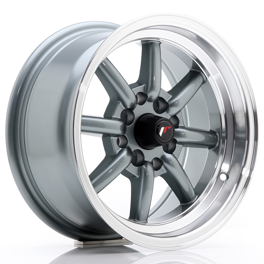 Колесный диск JR Wheels JR19 14x7 ET0 4x100/114 Gun Metal w/ Machined Lip JR19147040073GML