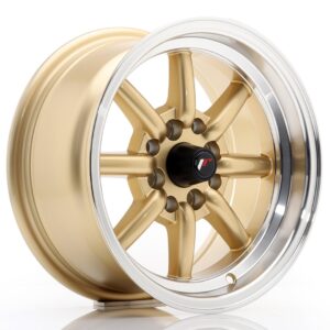 Колесный диск JR Wheels JR19 14x7 ET0 4x100/114 Gold w/ Machined Lip JR19147040073GDL