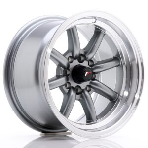 Колесный диск JR Wheels JR19 14x8 ET-13 4x100/114 Gun Metal w/ Machined Lip JR1914804M1373GML