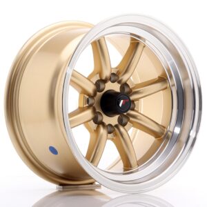 Колесный диск JR Wheels JR19 14x8 ET-13 4x100/114 Gold w/ Machined Lip JR1914804M1373GDL