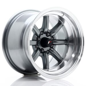 Колесный диск JR Wheels JR19 14x9 ET-25 4x100/114 Gun Metal w/ Machined Lip JR1914904M2573GML