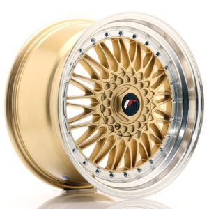 Колесный диск JR Wheels JR9 18x9 ET20-40 BLANK Gold w/ Machined Lip JR91890XX2074GD