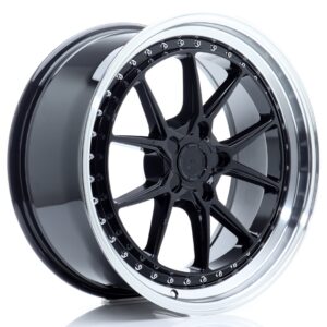 Колесный диск JR Wheels JR39 19x8,5 ET15-35 5H BLANK Gloss Black w/ Machined Lip JR391985F15X1572GBL