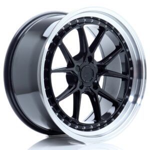 Колесный диск JR Wheels JR39 19x9,5 ET15-35 5H BLANK Gloss Black w/ Machined Lip JR391995F25X1572GBL