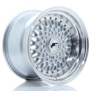 Колесный диск JR Wheels JR9 15x9 ET10 4x100/108 Silver w/ Machined Lip+Silver Rivets JR9159141074SS