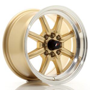Колесный диск JR Wheels JR19 15x8 ET20 4x100/114 Gold w/ Machined Lip JR19158042073GDL