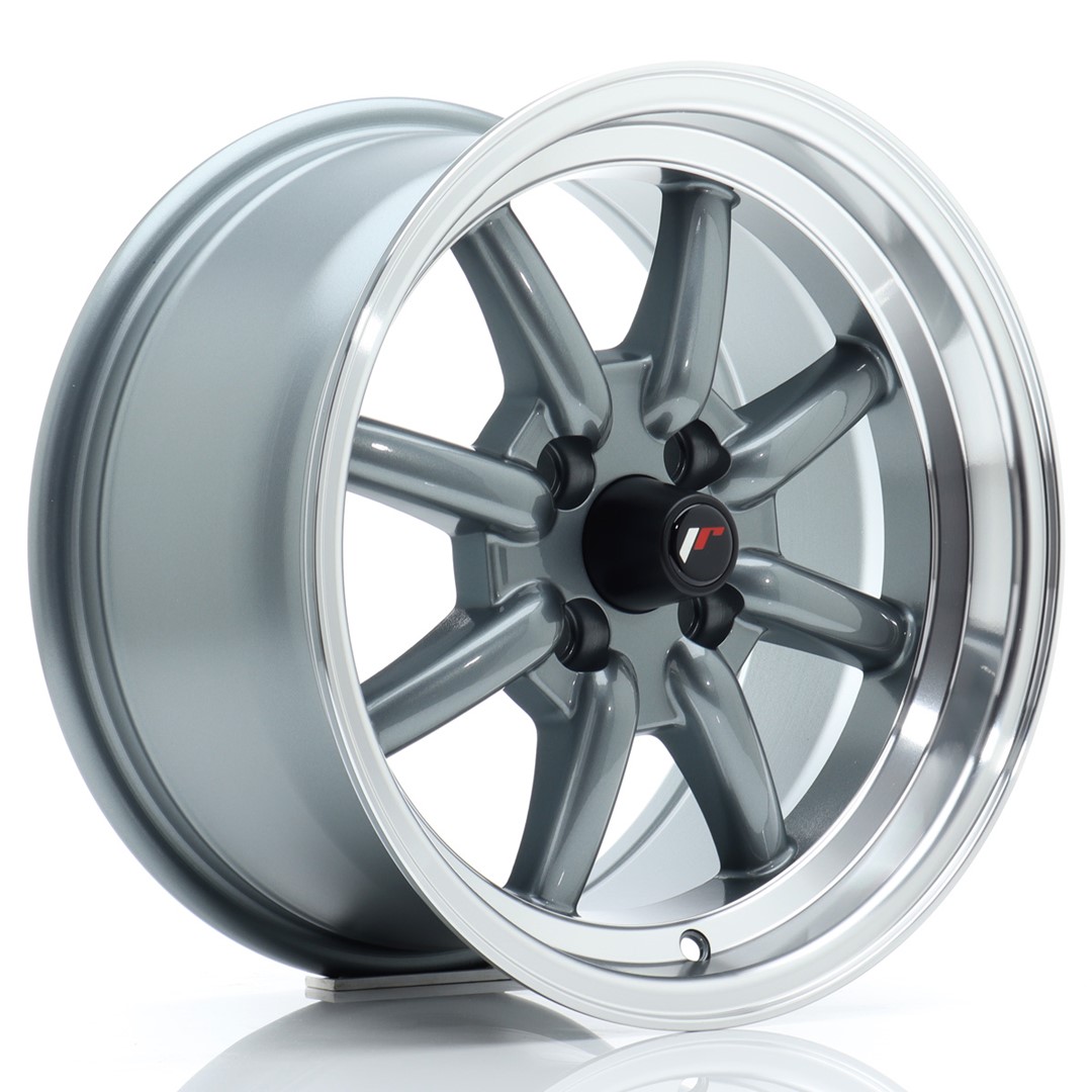 Колесный диск JR Wheels JR19 15x8 ET20 4x100 Gun Metal w/ Machined Lip JR1915804H2073GML