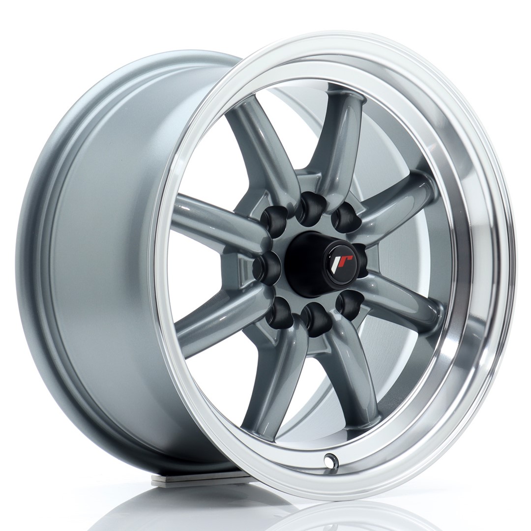Колесный диск JR Wheels JR19 15x8 ET20 4x100/108 Gun Metal w/ Machined Lip JR19158142073GML