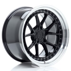 Колесный диск JR Wheels JR39 18x10,5 ET15-22 5H BLANK Gloss Black w/ Machined Lip JR3918105F35X1572GBL