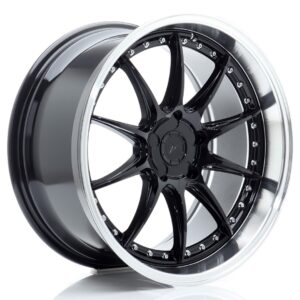 Колесный диск JR Wheels JR41 19x9,5 ET12-22 5H BLANK Gloss Black w/ Machined Lip JR4119955X1272GBL