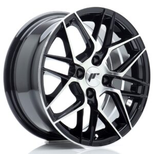 Колесный диск JR Wheels JR28 15x7 ET25 4x100 Gloss Black Machined Face JR2815704H2567GBM