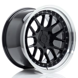 Колесный диск JR Wheels JR40 18x10,5 ET15-22 5H BLANK Gloss Black w/ Machined Lip JR40181055X1572GBL