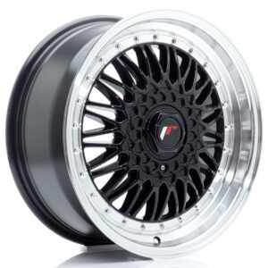 Колесный диск JR Wheels JR9 17x7,5 ET35 5x112/120 Gloss Black w/ Machined Lip JR9177593574GB