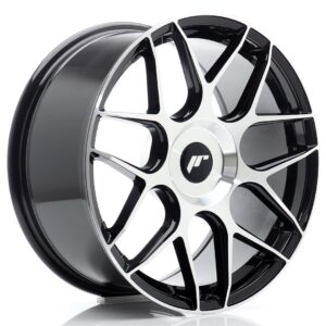 Колесный диск JR Wheels JR18 18x8,5 ET45 5x112 Black Machined JR181885F25L4572GBM1