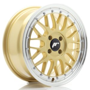 Колесный диск JR Wheels JR23 16x7 ET20 4x100 Gold w/ Machined Lip JR2316704H2067GD1