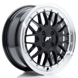 Колесный диск JR Wheels JR23 16x7 ET40 4x100 Gloss Black w/ Machined Lip JR2316704H4067GB1