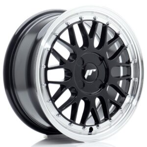 Колесный диск JR Wheels JR23 16x7 ET20-45 4H BLANK Gloss Black w/ Machined Lip JR2316704X2067GB1