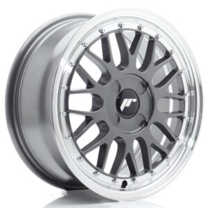 Колесный диск JR Wheels JR23 16x7 ET20-45 4H BLANK Hyper Gray w/ Machined Lip JR2316704X2067HG1