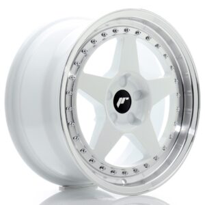 Колесный диск JR Wheels JR6 17x8 ET20-35 5H BLANK White w/ Machined Lip JR617805X2072WL1