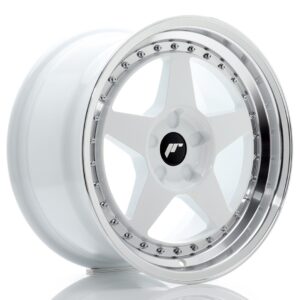 Колесный диск JR Wheels JR6 17x9 ET20-35 5H BLANK White w/ Machined Lip JR617905X2072WL1