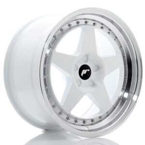 Колесный диск JR Wheels JR6 18x9,5 ET20-40 5H BLANK White w/ Machined Lip JR61895F25X2072WL1