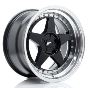 Колесный диск JR Wheels JR6 18x10 ET0-25 5H BLANK Gloss Black w/ Machined Lip JR61810F35X0072GBL1
