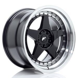 Колесный диск JR Wheels JR6 18x10,5 ET25 5x114,3/120 Gloss Black w/ Machined Lip JR61805F3MG2572GBL1